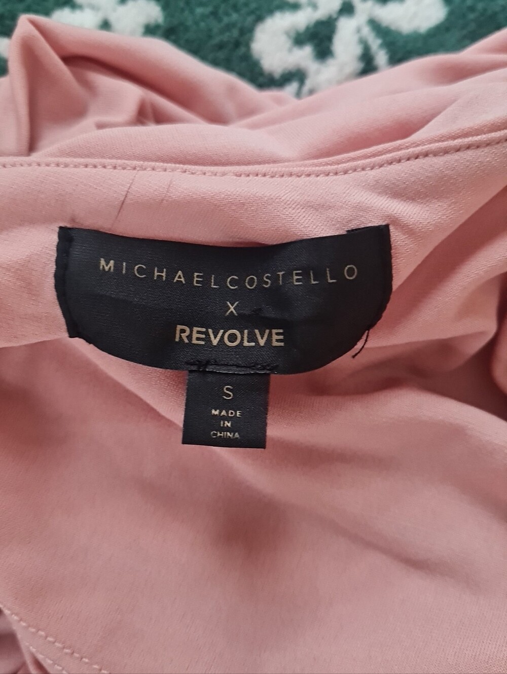 Michael Costello One-Shoulder Dusty Pink Ruched Bodycon Dress - Picture 5 of 5